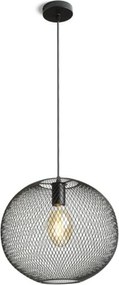 Rendl Cosir 34 függeszték lámpa, fekete, gömb, E27, 15W, 34 cm
