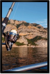 Poszterek keretben 40x60 Horgászbot vitorlás tenger