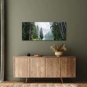Kép az erdei tóról (120x50 cm)