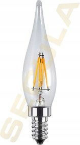 Segula 55234 Led francia gyertya, átlátszó E10 1 W 60 Lm 1900 K