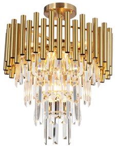 Csillár rúdon MADISON 9xE14/40W/230V arany