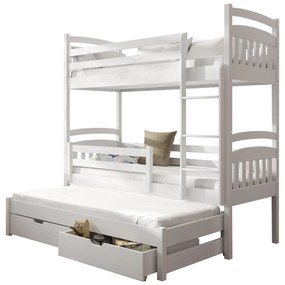 Emeletes gyerekágy 90 cm Annita (fehér). 615009