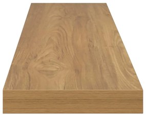 vidaXL Falpolc Falra szerelhető 2 pcs Barna 120 x 23,5 x 4 cm Faanyag