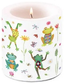 Happy Frogs átvilágítós gyertya 8x7,5cm