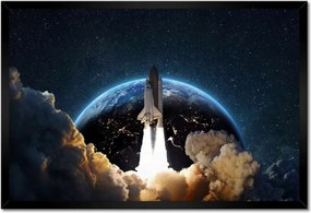 Poszterek keretben 60x40 Rakéta indítás az űrbe
