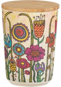 Wenko Flowers doboz bambusz fedéllel, 700 ml, M