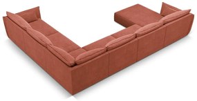 Piros sarokkanapé (jobb oldali) Vanda – Mazzini Sofas