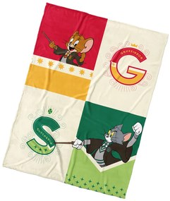 Carbotex Gyermek takaró Tom és Jerry a Roxfortban,130 x 170 cm