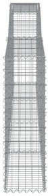 íves horganyzott vas gabion kosár 400x30x100/120 cm