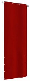 Piros oxford-szövet erkélyparaván 80 x 240 cm
