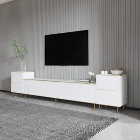 TV szekrény Imaj - Marble, White