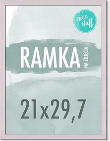 Képkeret 21x30 A4 Képkeret Fotó 21x29,7 Púder Lila