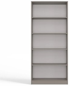 Faenza R80 polcos szekrény, könyvtartó, 80x182x30 cm, agyag színű