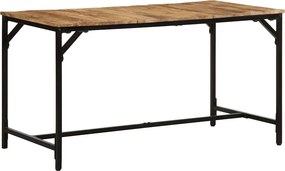 vidaXL tömör nyers mangófa étkezőasztal 140 x 70 x 75 cm
