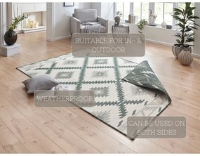 Malibu zöld-krémszínű kültéri szőnyeg, 230 x 160 cm - NORTHRUGS