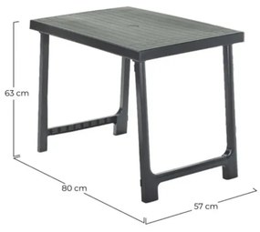 Artik 2 Személyes Kerti bútor szett Antracit X