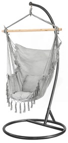 Puerto függőszék állvánnyal szürke-fekete