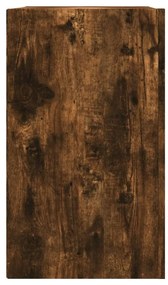 füstös tölgy színű szerelt fa faliszekrény 75 x 35 x 60 cm