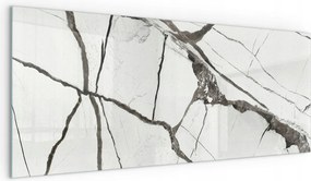 Esg üveg árnyékoló a kandalló szikrái ellen Márvány erek mintája 125x50