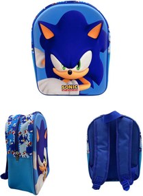 Sonic a sündisznó Modern 3D hátizsák, táska 30 cm