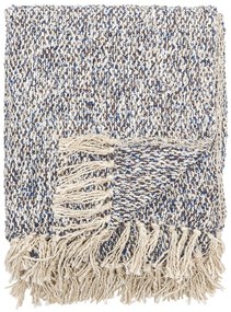 Szürkéskék lenkeverék takaró 130x160 cm Ocean – Bloomingville