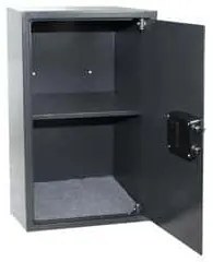 Bútorszéf elektronikus zárral, számbillentyűzettel és nyitókarral, 750 x 450 x 400 mm