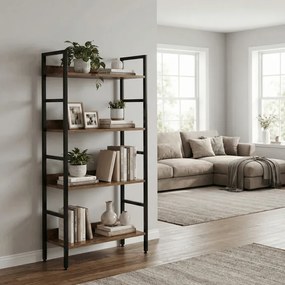 Regál, mdf, hnědá, GD-314 OLW