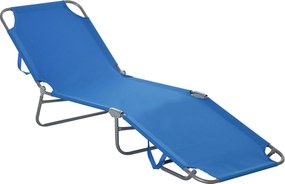 Outsunny összecsukható napozóágy, kertihinta, napozóágy 5 pozíciós állítható háttámlával, időjárásálló kempingágy, kertiszék 120 kg-os terhelhetőségge
