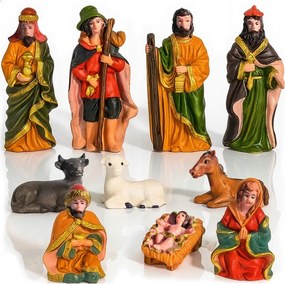 Betlehem Figuråk 10 db-os Szett Jézus Måria Karåcsonyi Betlehem