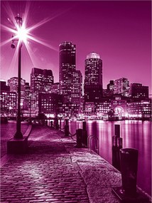 Fotótapéta város éjszaka utca fotótapéta 206 x 275