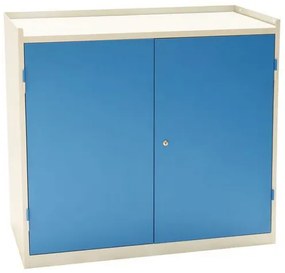 Manutan Expert szerszámos műhelyszekrény, 91,5 x 100 x 50 cm, szürke/kék