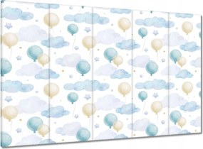 Vászonkép 100x70 Pasztell motívum kékkel