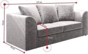 CLOE 3+2 Személyes Design Kanapé