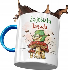 Kék Bögre Bogyó Feleség Barátnő Nyomtatott Fotóval