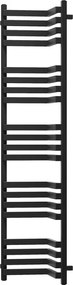 Mexen Loop sarok fürdőszobai radiátor 1600 x 375 mm, 837 W, fekete - W129-1600-350-00-70