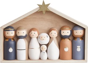 X-MAS betlehemi figurák, 9 darabos készlet