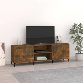 Füstös tölgy színű szerelt fa tv-szekrény 150 x 30 x 50 cm