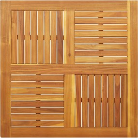 vidaXL tömör akácfa négyzet alakú asztallap 90 x 90 x 2 cm