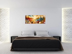 Kép - Színes rét (120x50 cm)