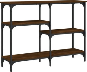 vidaXL barna tölgyszínű szerelt fa tálalóasztal 102x29x75 cm