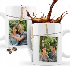 Nyomott mintás bögre ajándék Barátok napja