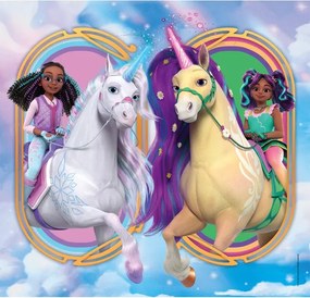 Unikornis Akadémia Riders 3x48 db-os puzzle Clementoni