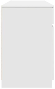 Asztal Fehér 140x49x76 cm Szerelt fa