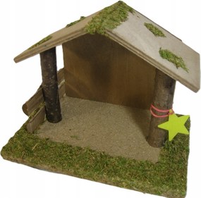 Karácsonyi Betlehem- 20x13x15cm, 9cm-es figurákhoz