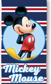 Disney Mickey Navy Stripe fürdőlepedő, strand törölköző 70x140cm (Fast Dry)