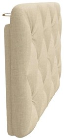 krémszínű szövet fejtámla párna 90 cm