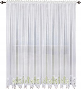 Kész függöny sima 250x300 hosszú csipkével, klasszikus csipkés függöny