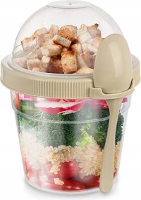 Uzsonnás doboz Joghurt doboz Müzli Gyümölcs Saláta Evőeszköz 400 ml