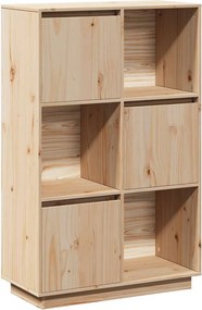 vidaXL tömör fenyőfa magasszekrény 74x35x117 cm