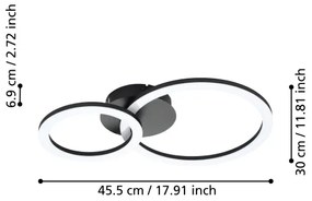 Eglo 31772 - LED Dimmelhető mennyezeti lámpa PARRAPOS-Z LED/15W/230V